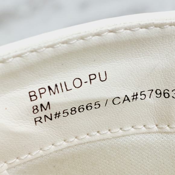 NEW Bp. Milo White Faux Leather Zip Up Platform Ankle Boots W668 - Picture 11 of 12